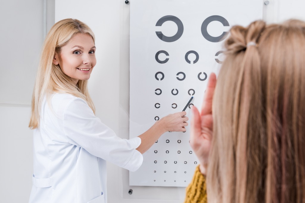 Doctor Checking Eye Defects